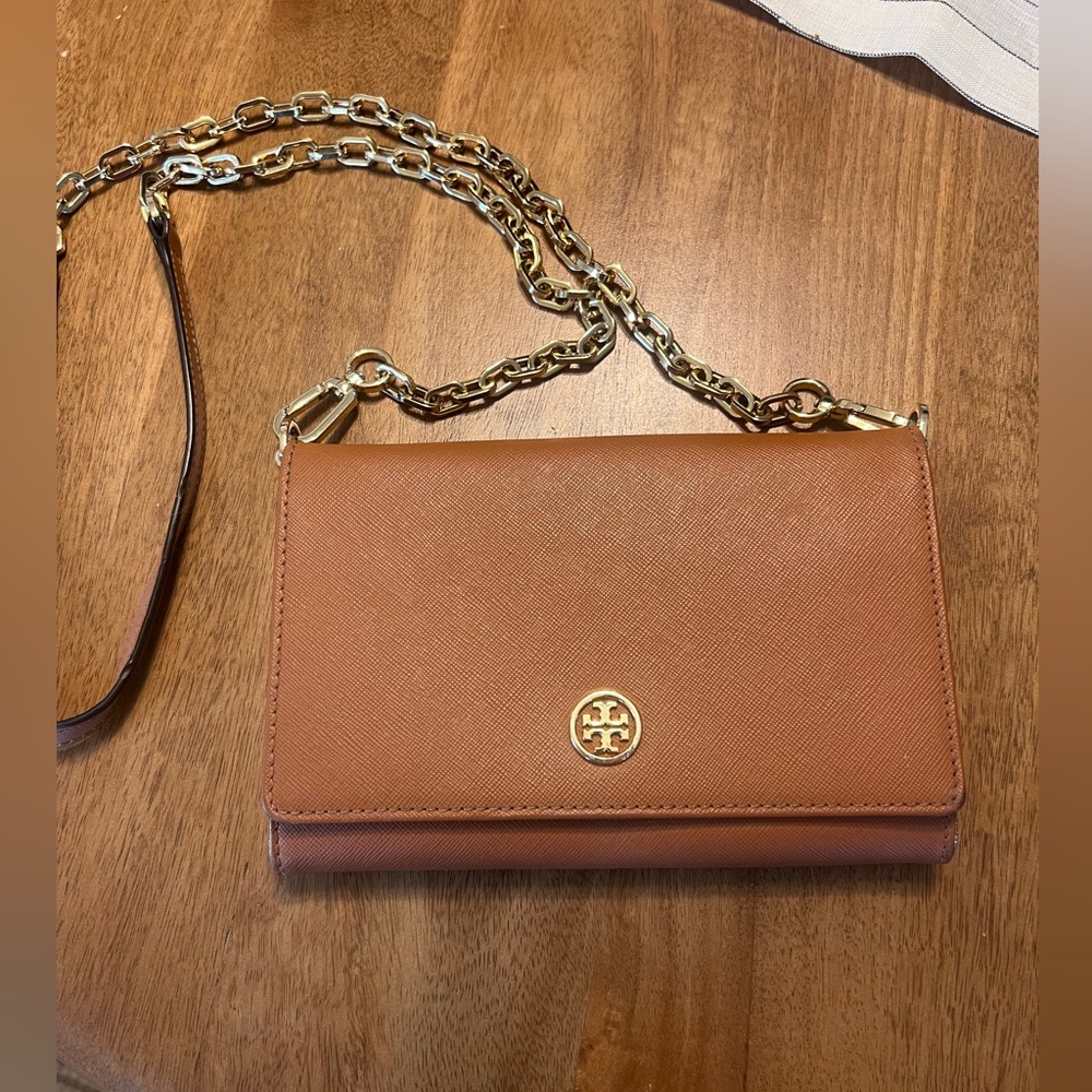 Tory Burch Crossbody - Tan & Gold